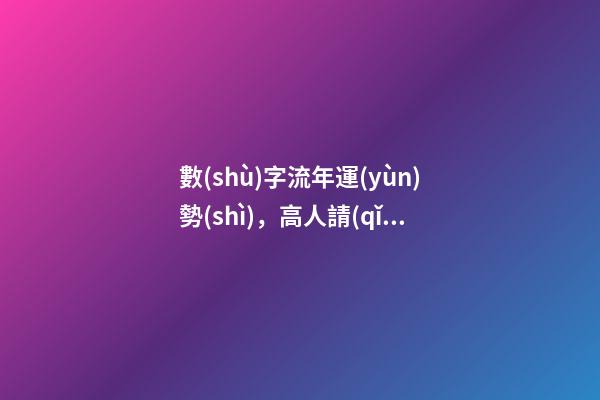 數(shù)字流年運(yùn)勢(shì)，高人請(qǐng)進(jìn)：推算我的流年運(yùn)氣、五行喜忌、每日運(yùn)程 八字算流年運(yùn)勢(shì)，怎樣通過(guò)八字看流年運(yùn)勢(shì).pdf-第1張-觀點(diǎn)-玄機(jī)派